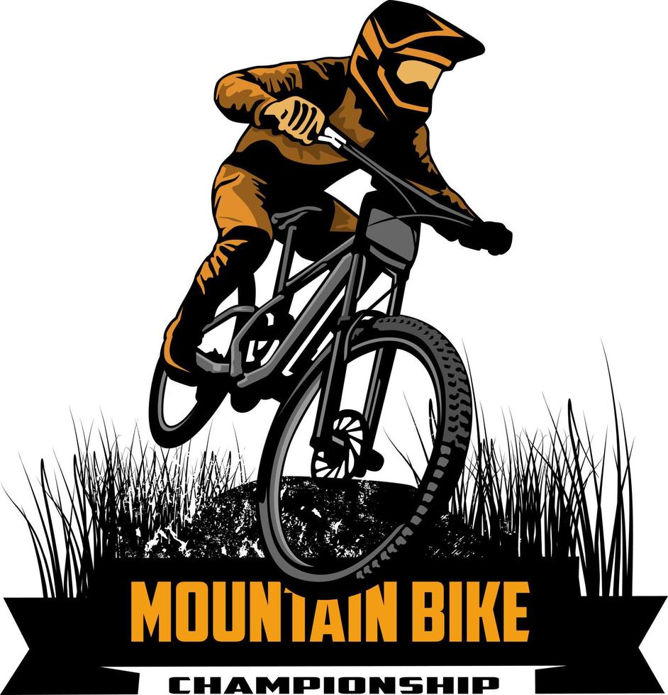 berg fiets ontwerp logo symbool vector