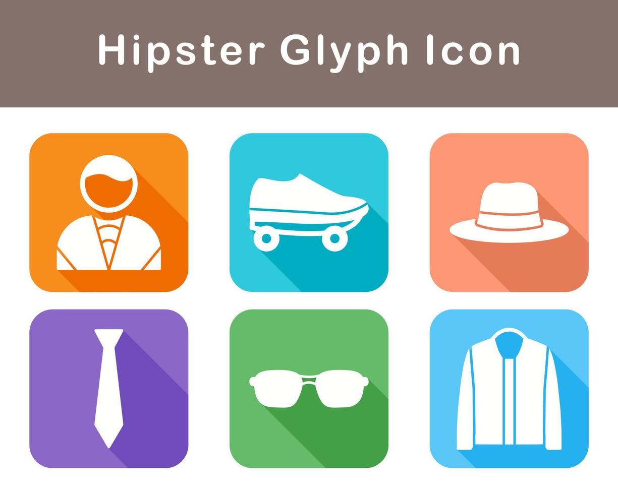 hipster vector icoon reeks