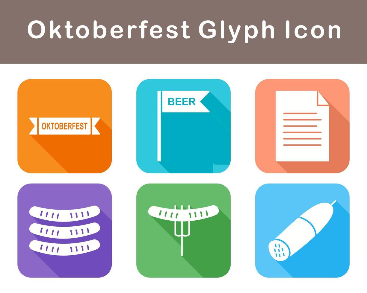 oktoberfeest vector icoon reeks