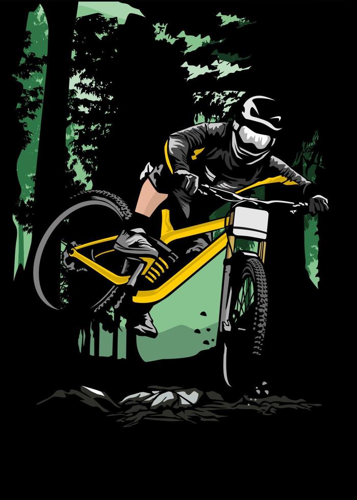 berg fiets ontwerp logo symbool vector