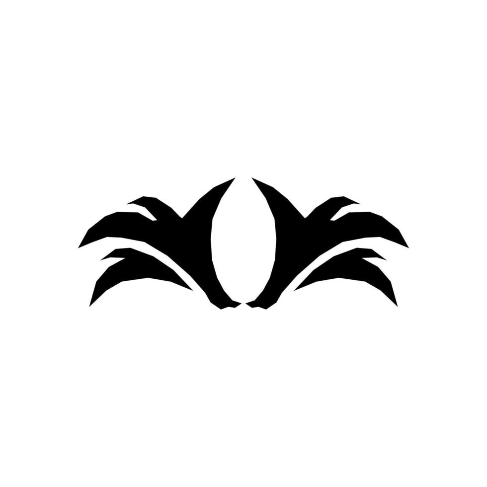 palm boom icoon vector illustratie sjabloon ontwerp modieus zwart en wit.