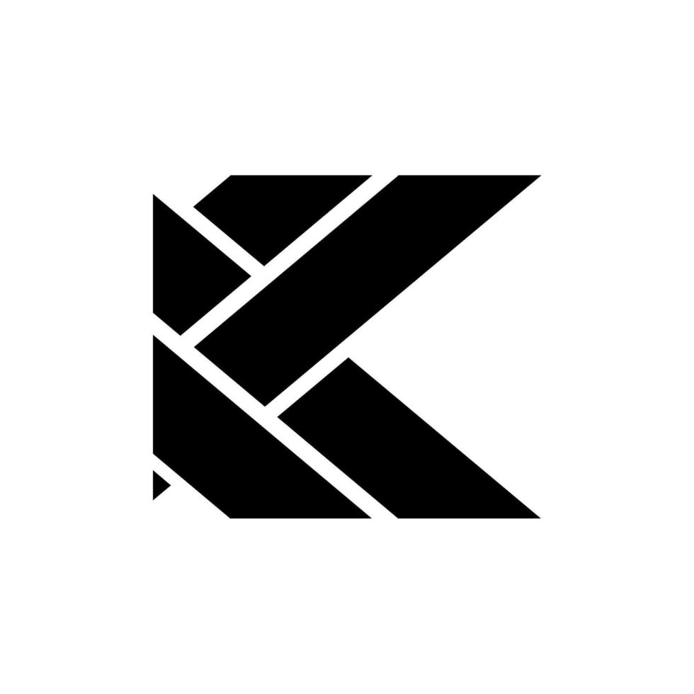 brief k logo. icoon ontwerp. sjabloon elementen - vector teken symbool