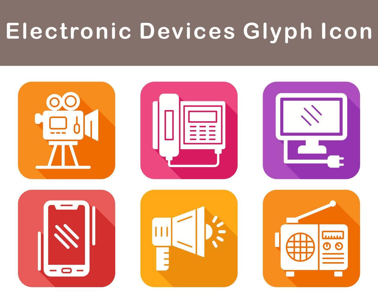 elektronisch apparaten vector icoon reeks