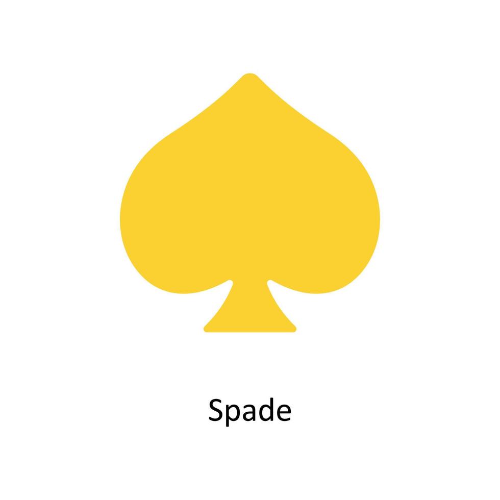 spade vector vlak pictogrammen. gemakkelijk voorraad illustratie voorraad illustratie