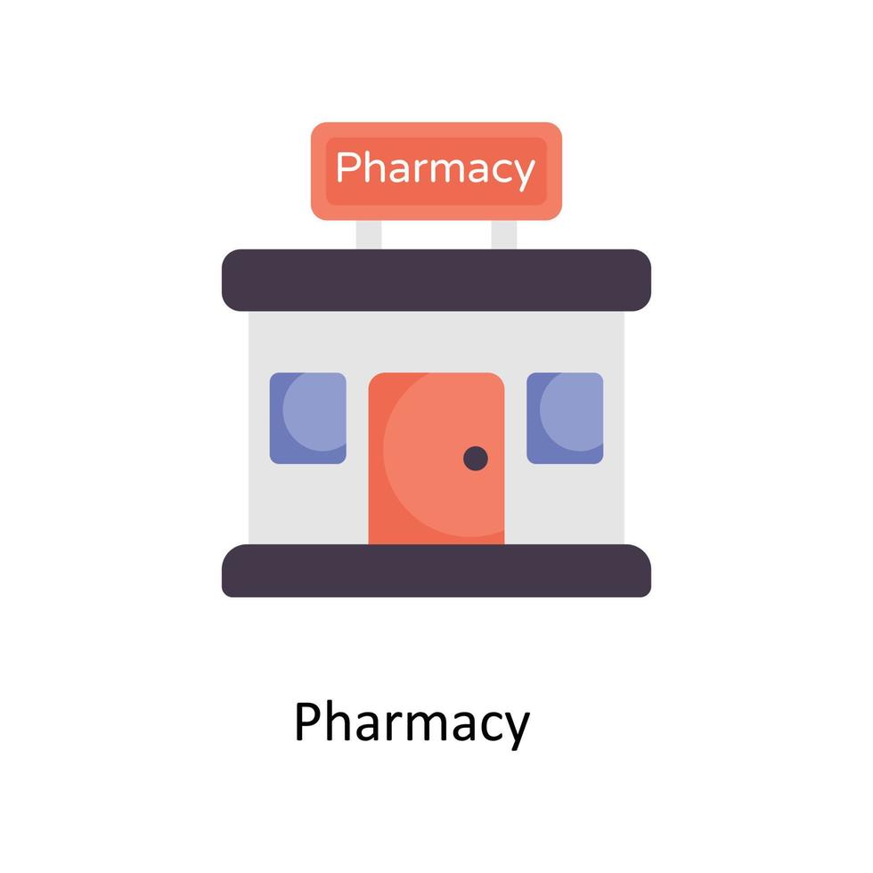 apotheek vector vlak pictogrammen. gemakkelijk voorraad illustratie voorraad