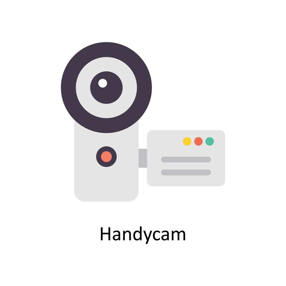 hand- cam vector vlak pictogrammen. gemakkelijk voorraad illustratie voorraad illustratie
