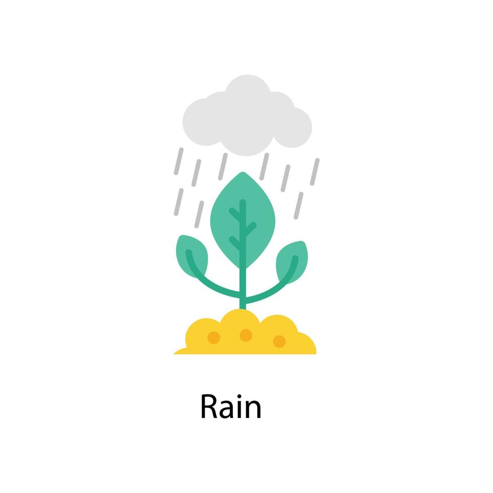 regen vector vlak pictogrammen. gemakkelijk voorraad illustratie voorraad