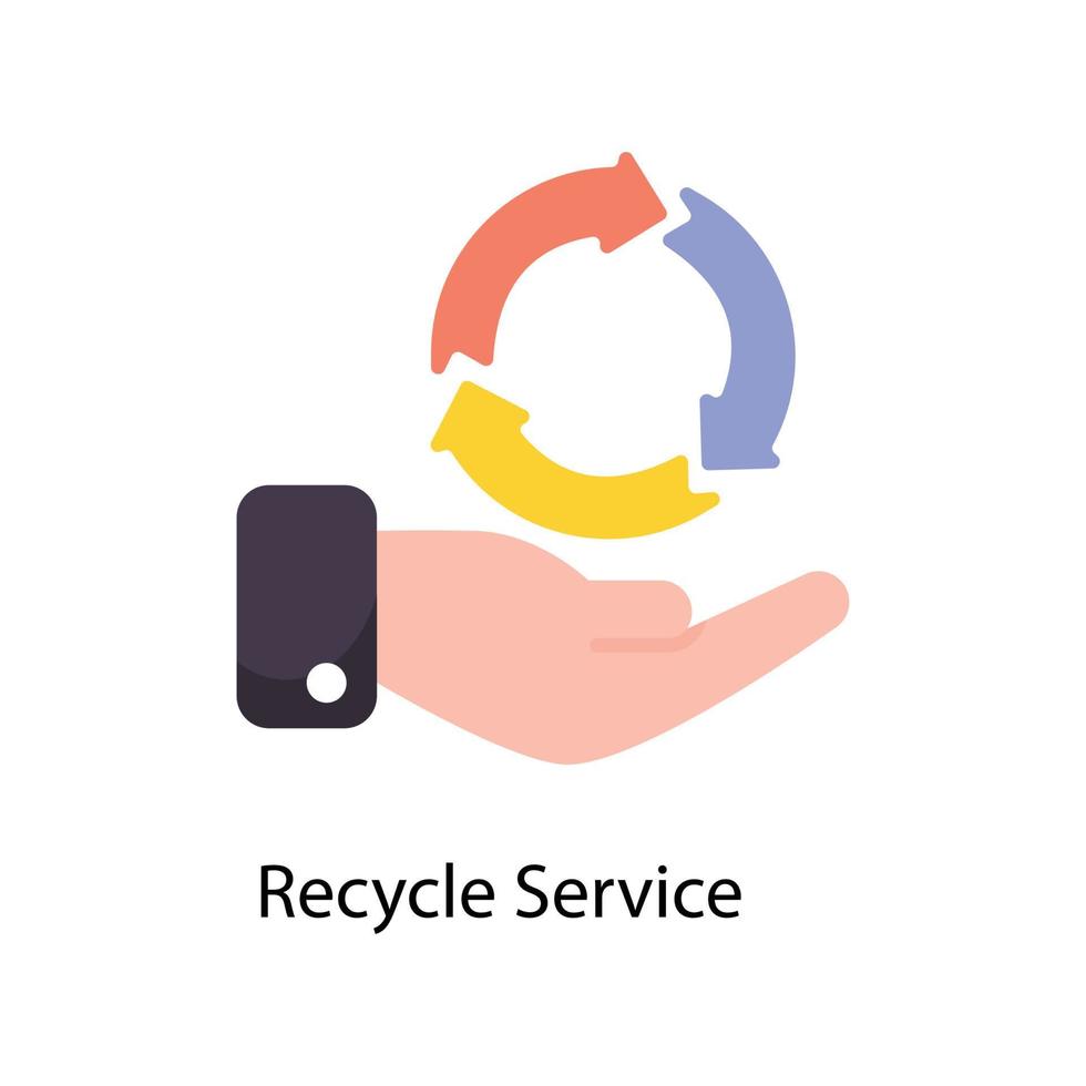recycle onderhoud vector vlak pictogrammen. gemakkelijk voorraad illustratie voorraad