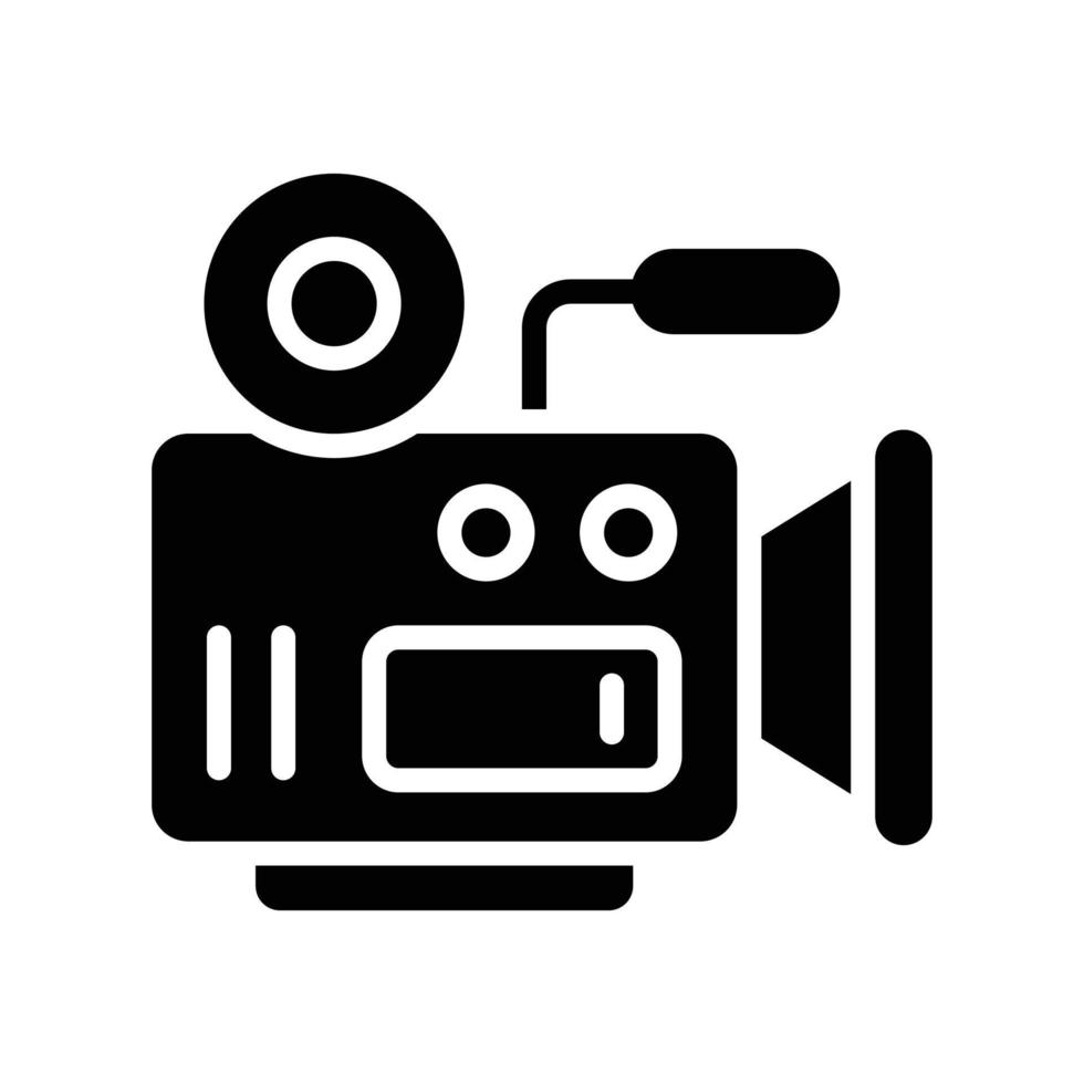 video camera vector solide pictogrammen. gemakkelijk voorraad illustratie voorraad