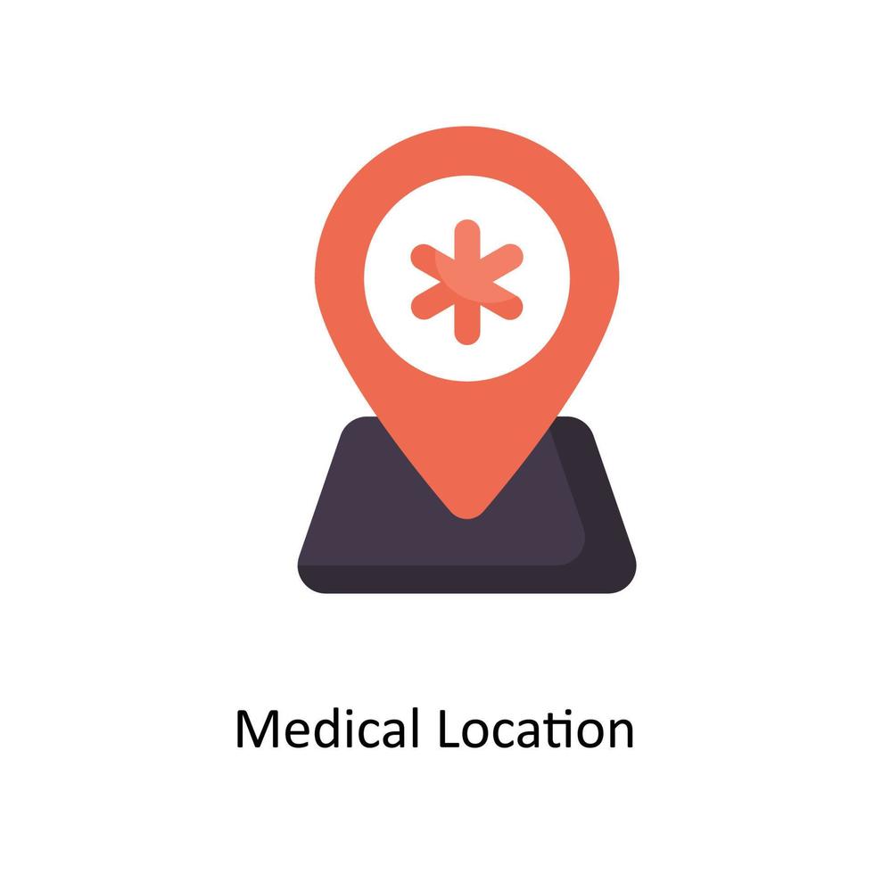medisch plaats vector vlak pictogrammen. gemakkelijk voorraad illustratie voorraad