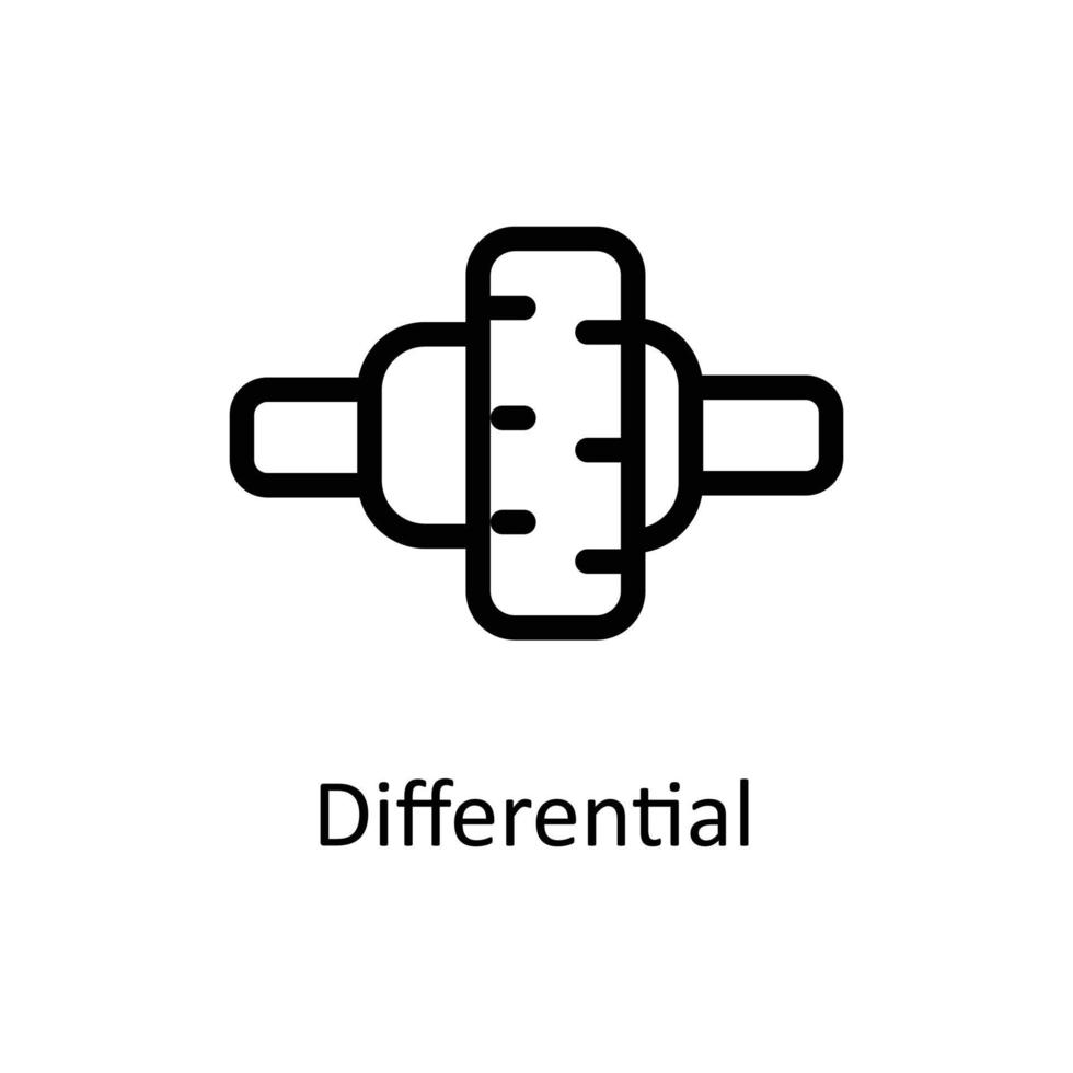 differentieel vector schets pictogrammen. gemakkelijk voorraad illustratie voorraad