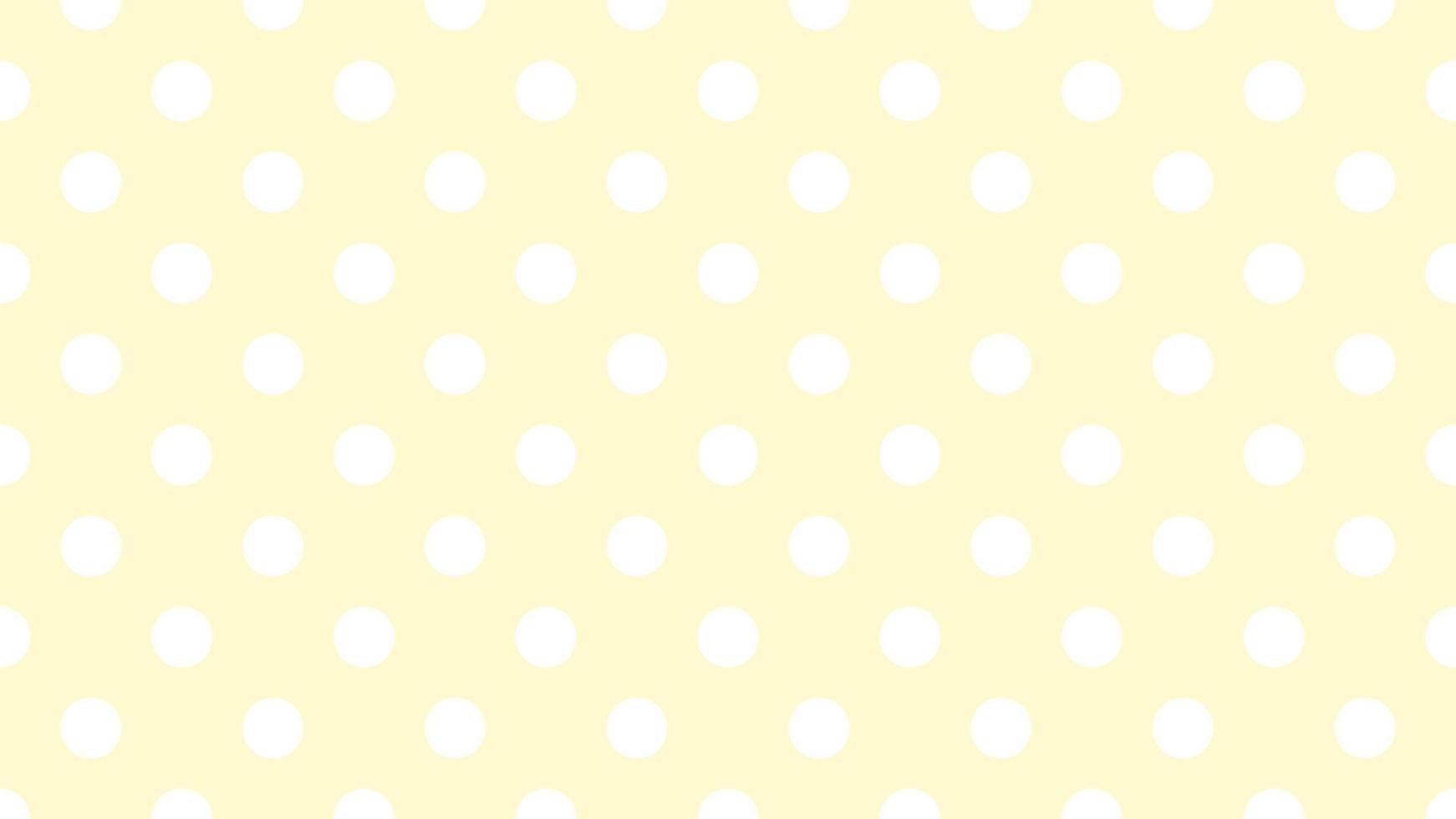 wit kleur polka dots over- citroen chiffon geel achtergrond vector