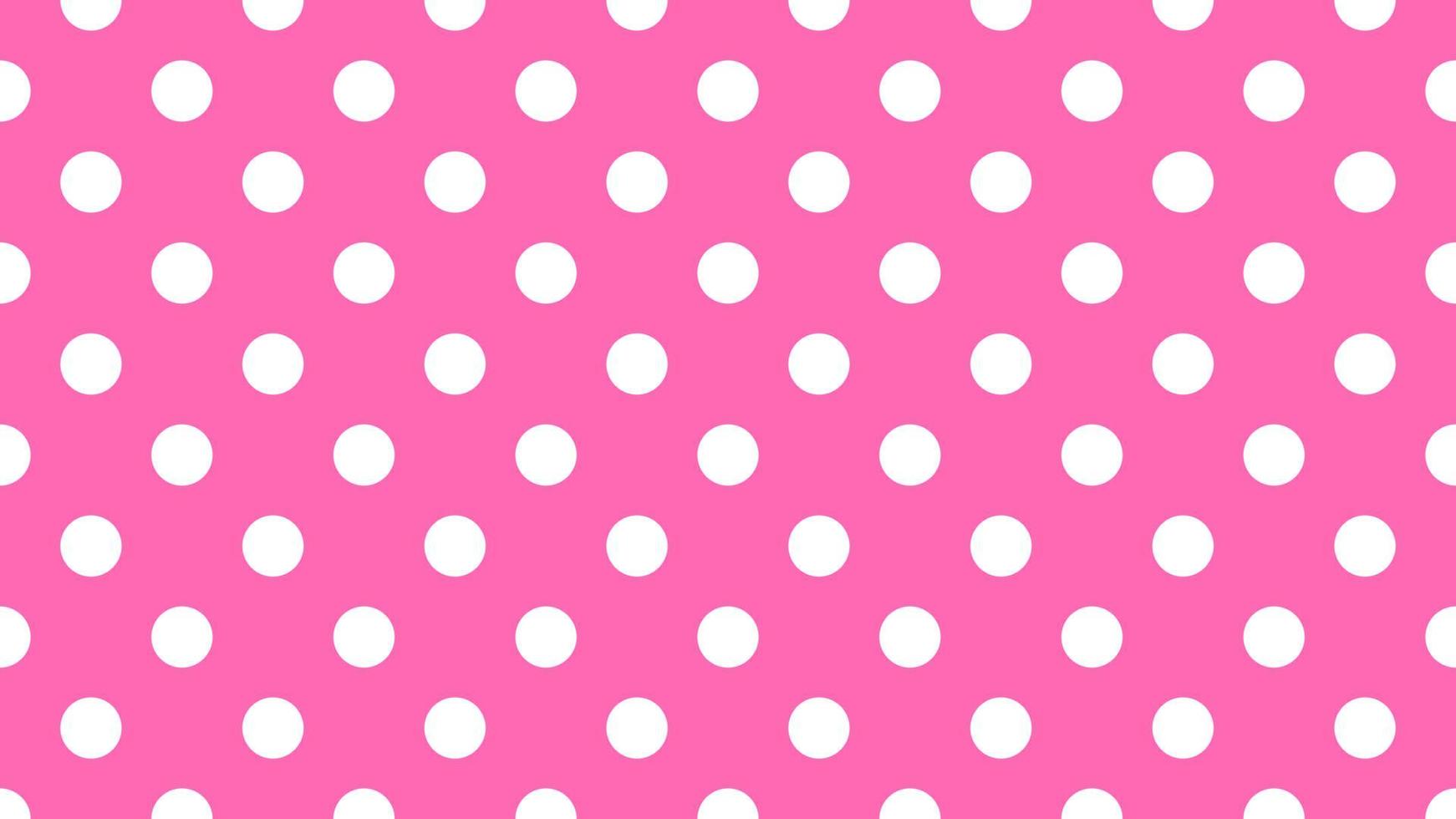wit kleur polka dots over- heet roze achtergrond vector