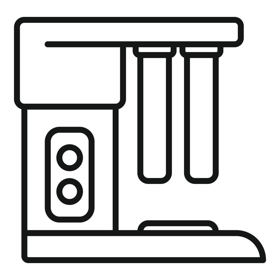 laboratorium water test icoon schets vector. uitrusting systeem vector