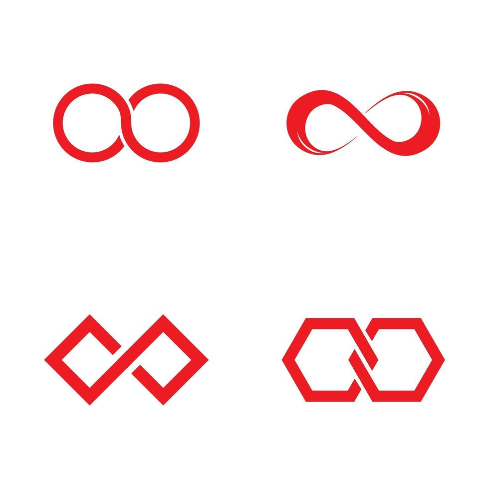 oneindigheid pictogrammalplaatje logo ontwerp vector