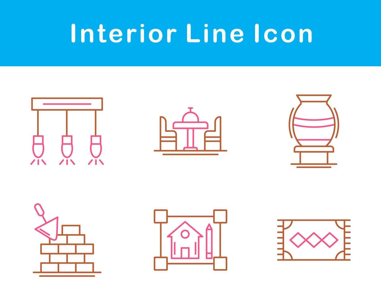 interieur vector icoon reeks