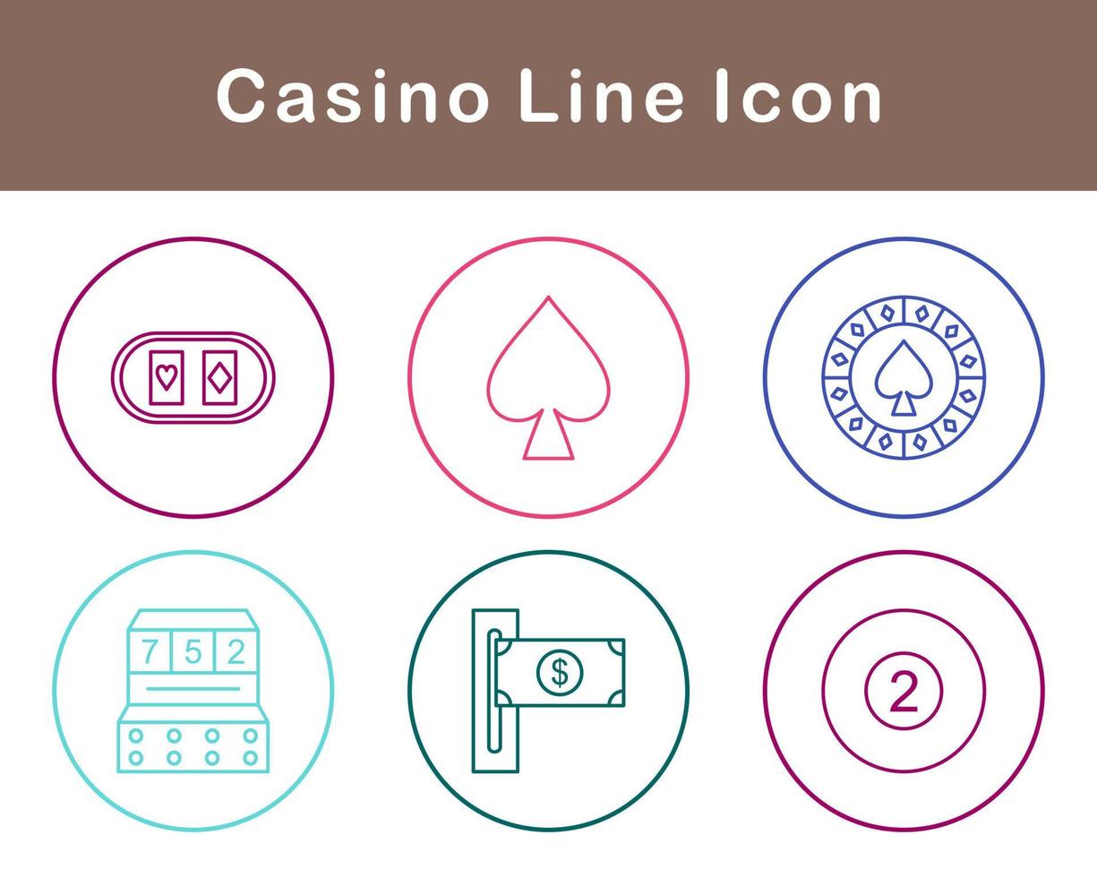 casino vector icoon reeks