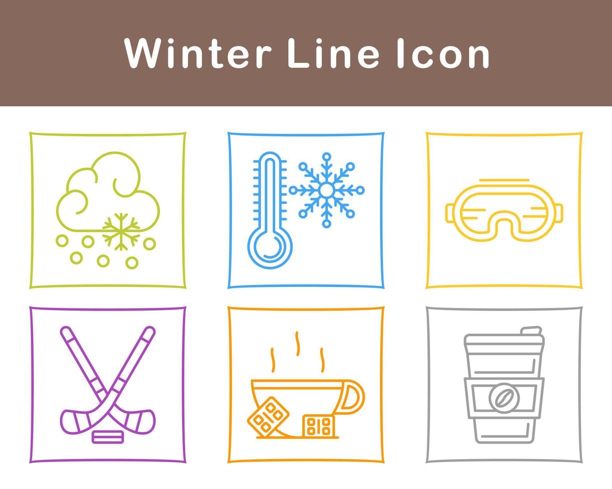 winter vector icoon reeks