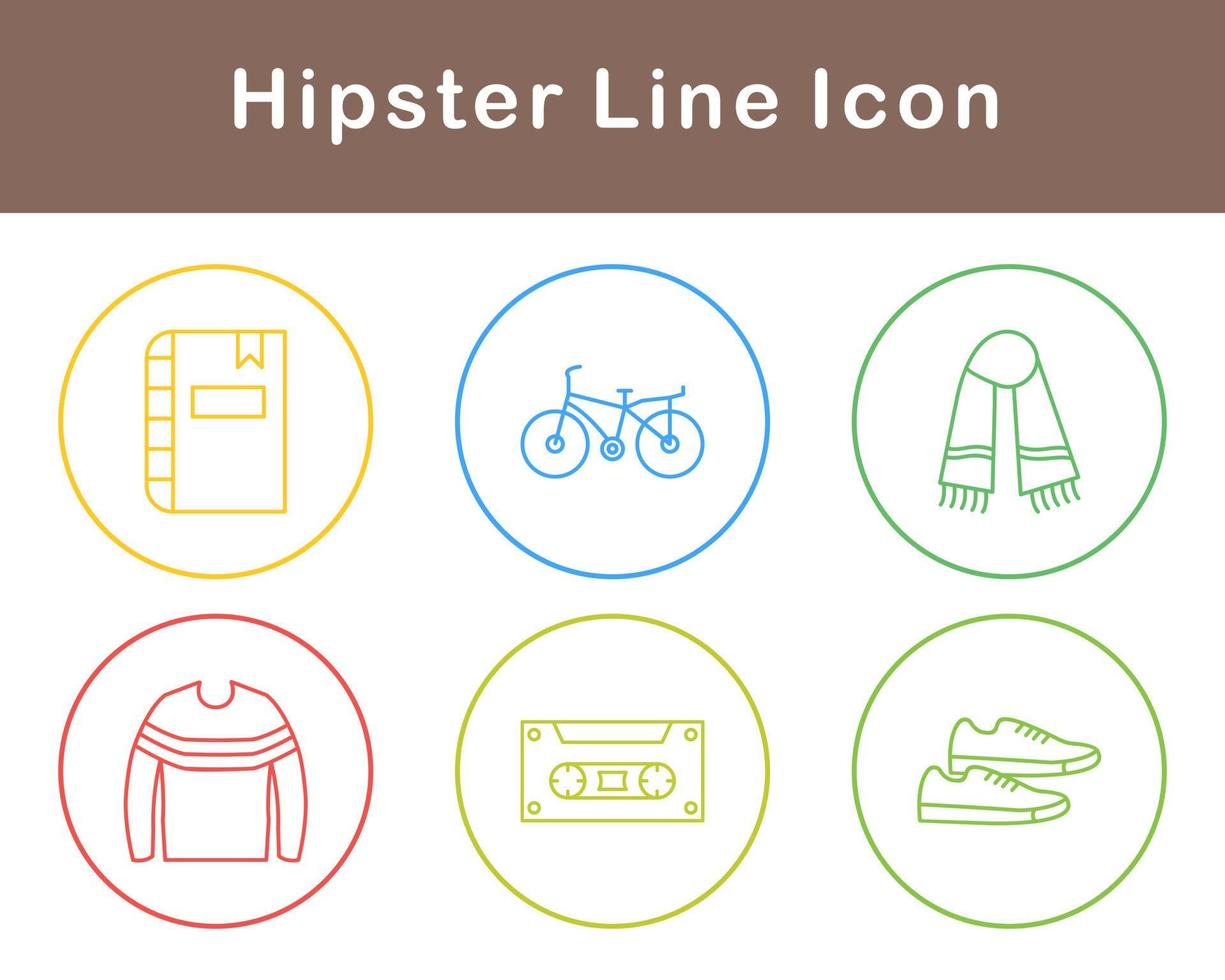 hipster vector icoon reeks