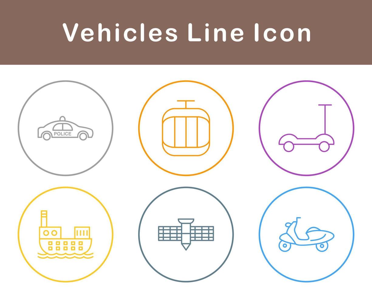 voertuigen vector icoon reeks