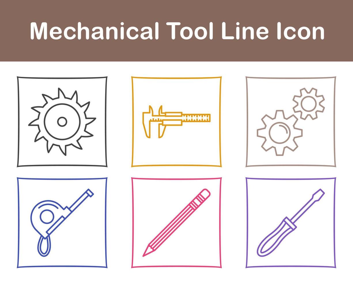 mechanisch gereedschap vector icoon reeks