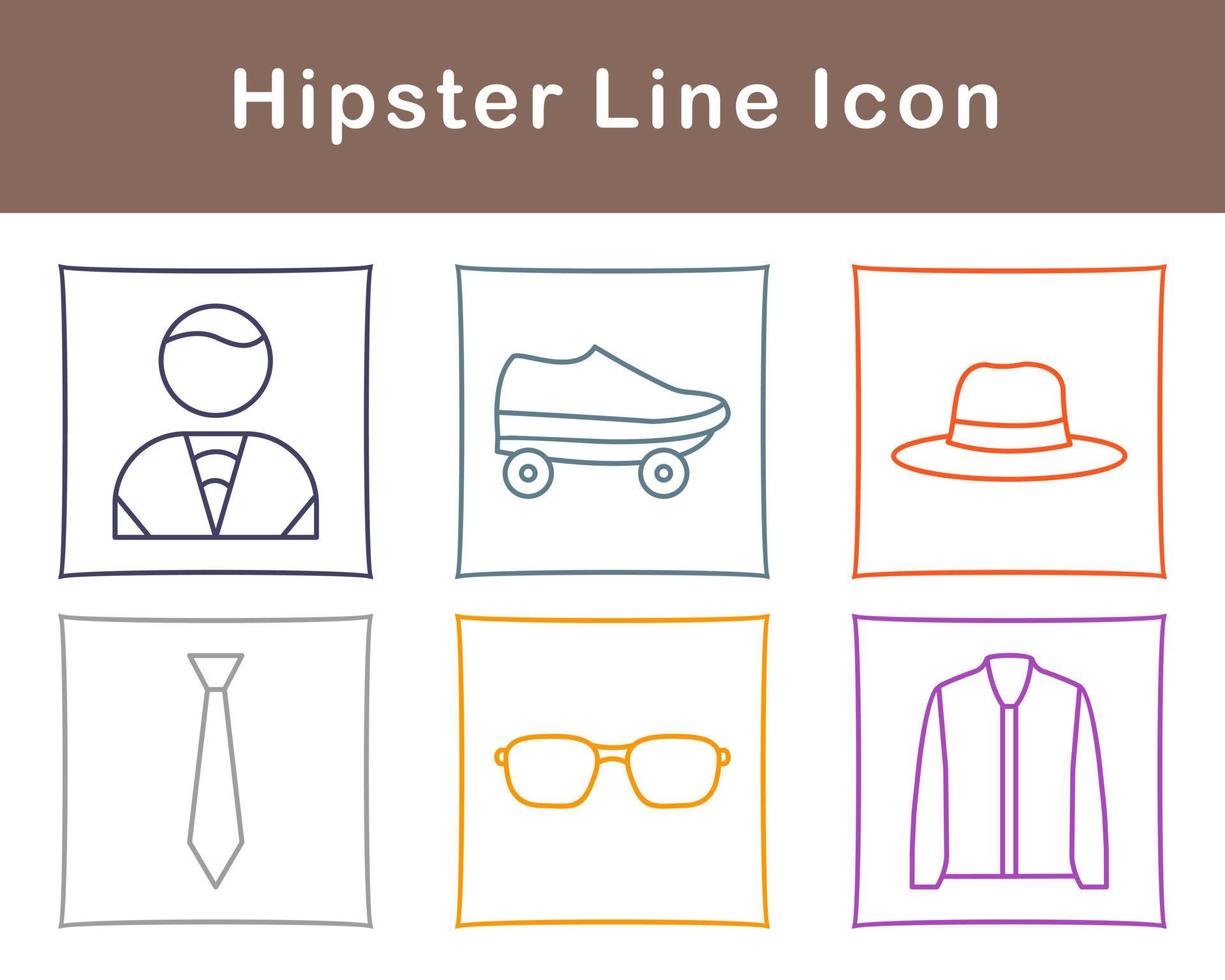 hipster vector icoon reeks