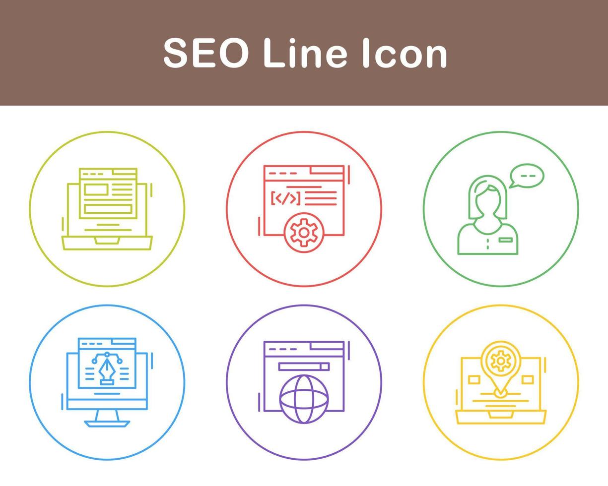 seo vector icoon reeks