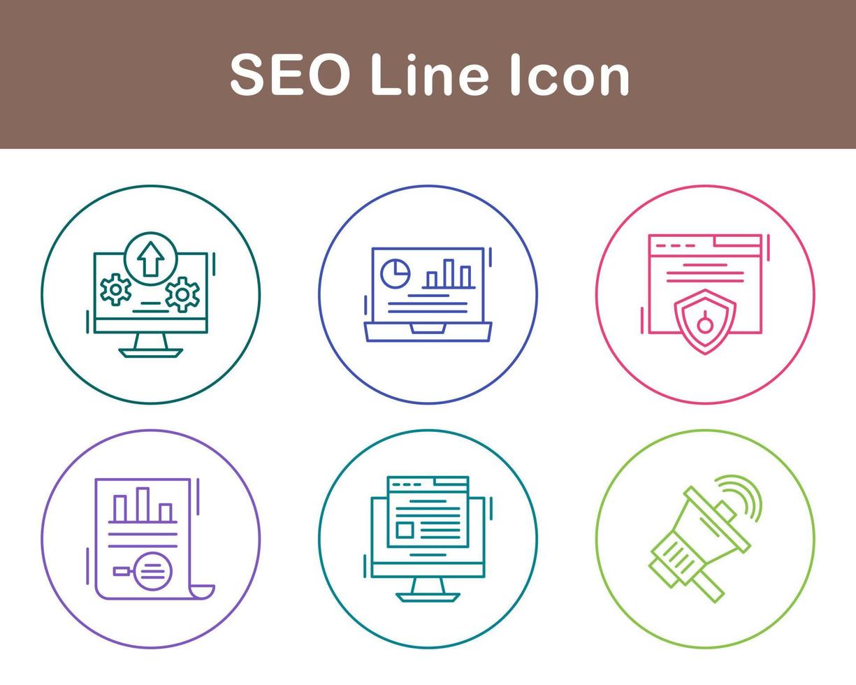 seo vector icoon reeks