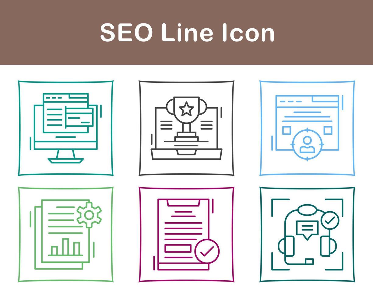 seo vector icoon reeks