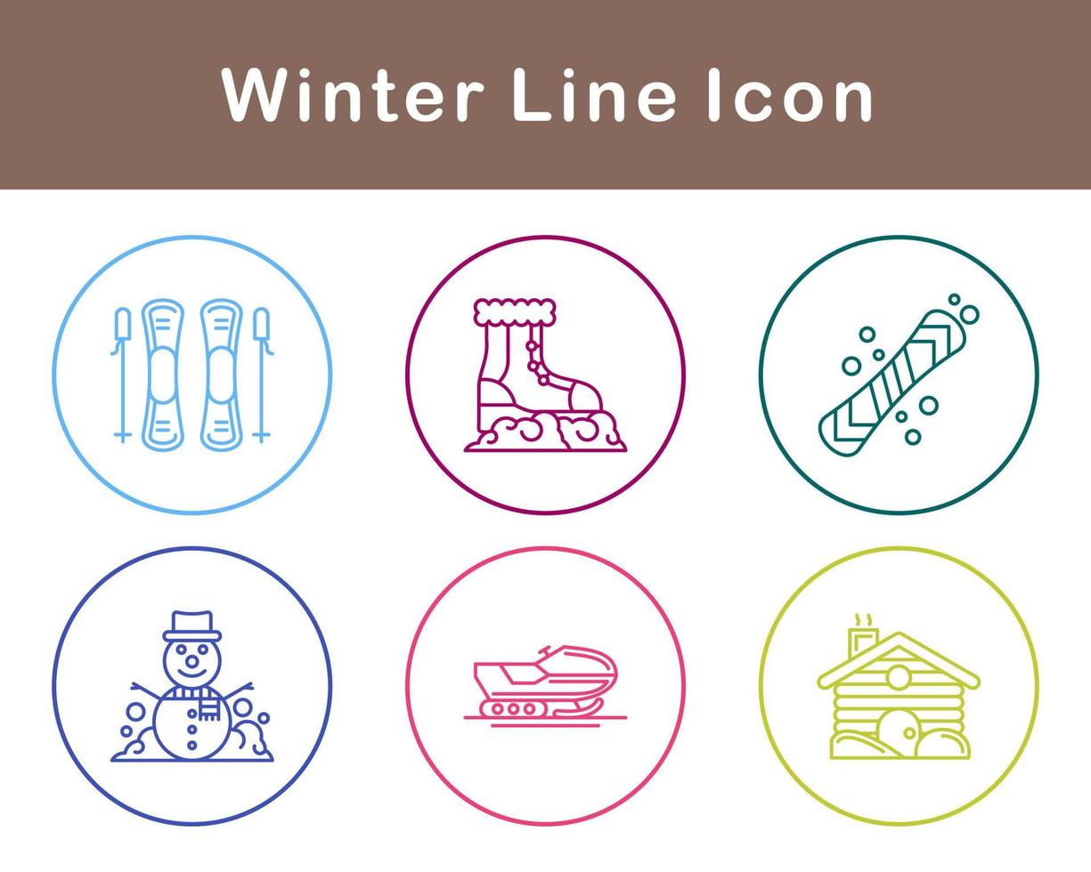 winter vector icoon reeks