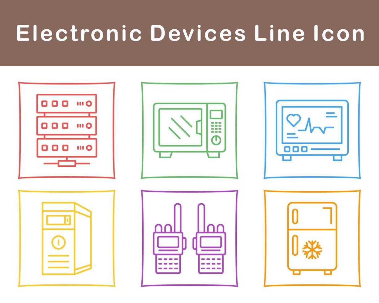 elektronisch apparaten vector icoon reeks