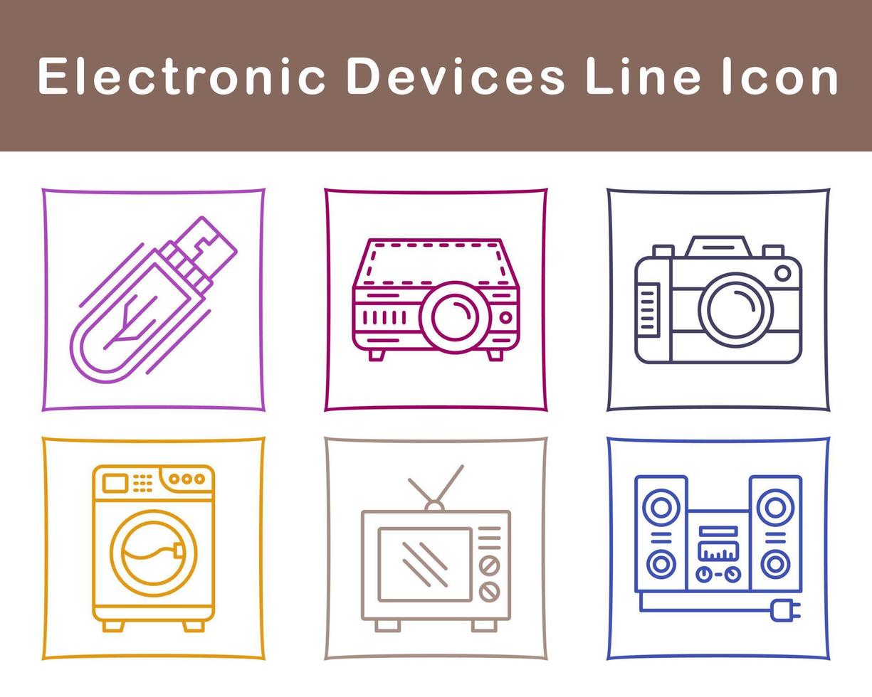 elektronisch apparaten vector icoon reeks