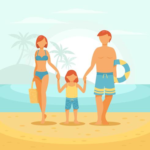 Familie vakantie Vector