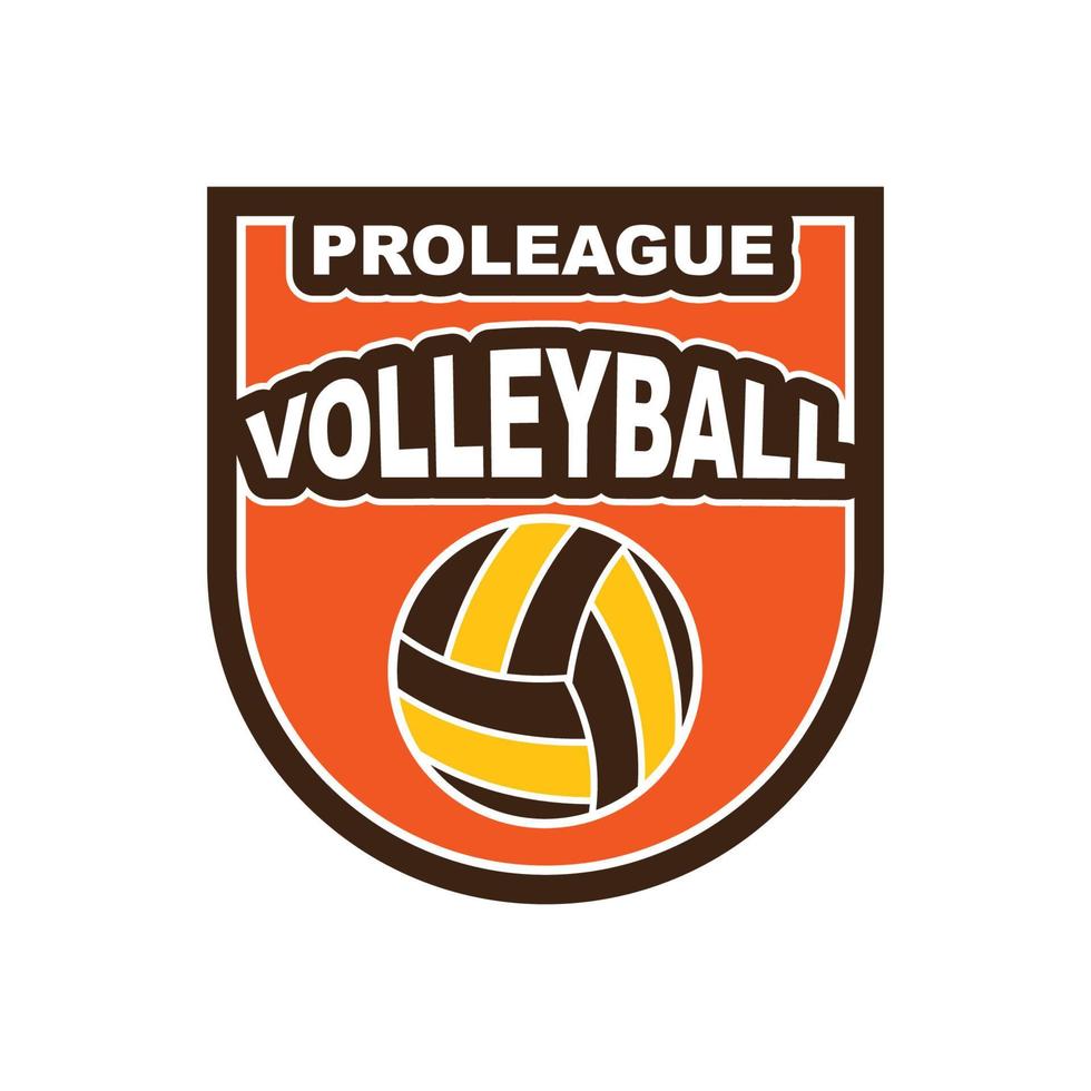 insigne en logo van volleybal club vector illustratie