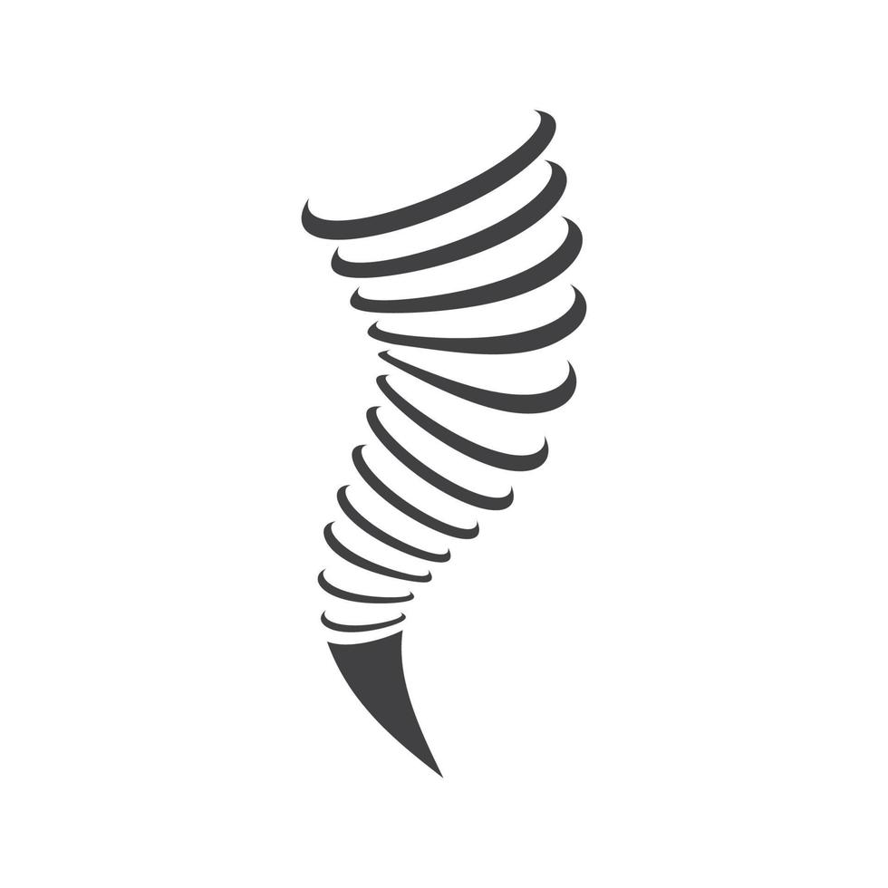 tornado wind icoon logo vector illustratie