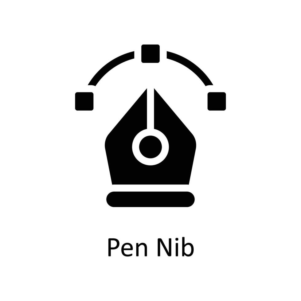 pen penpunt vector solide pictogrammen. gemakkelijk voorraad illustratie voorraad