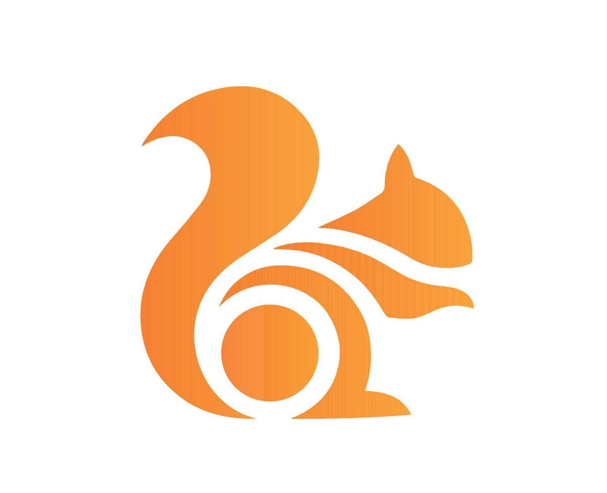 uc browser logo merk symbool oranje ontwerp alibaba software vector illustratie