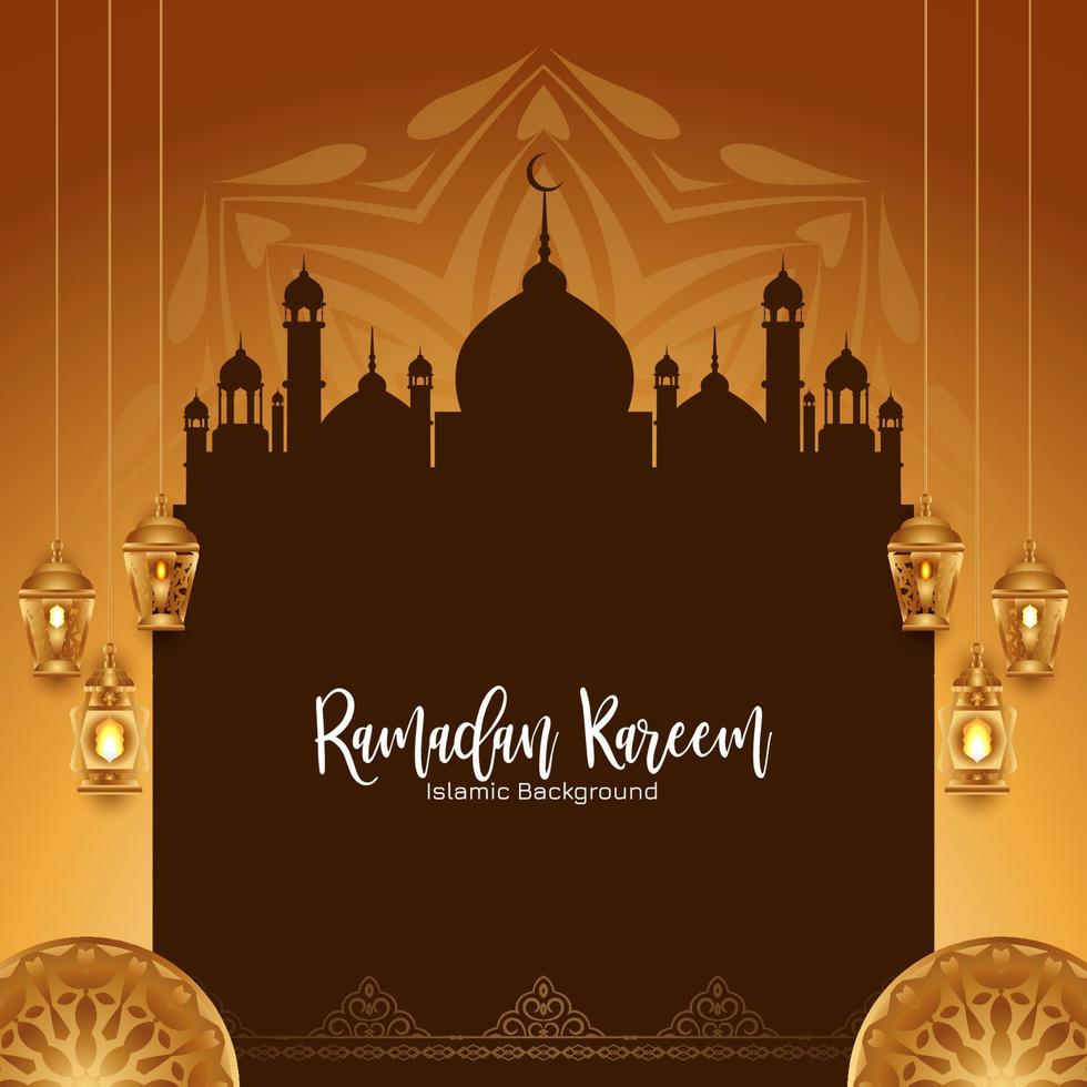 Ramadan kareem Islamitisch festival atistisch elegant achtergrond vector