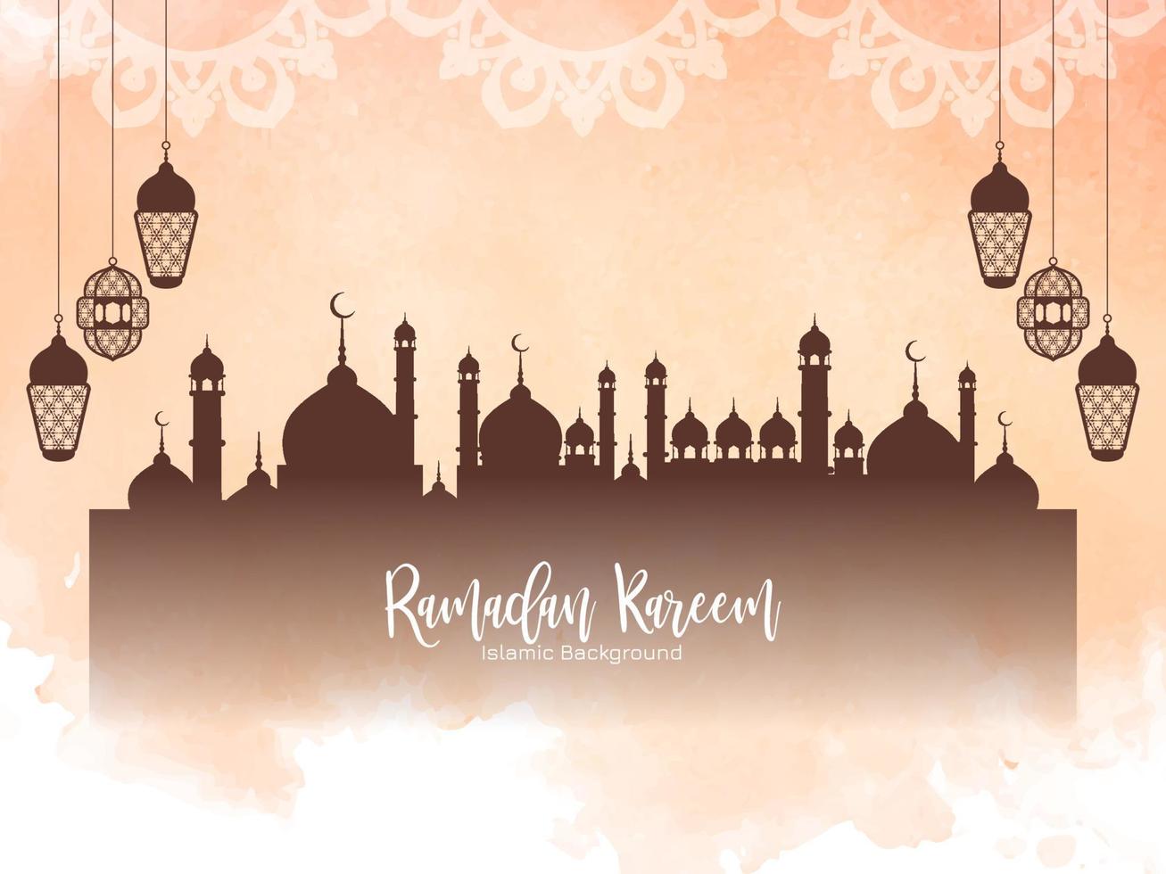 Ramadan kareem Islamitisch festival mooi groet achtergrond vector