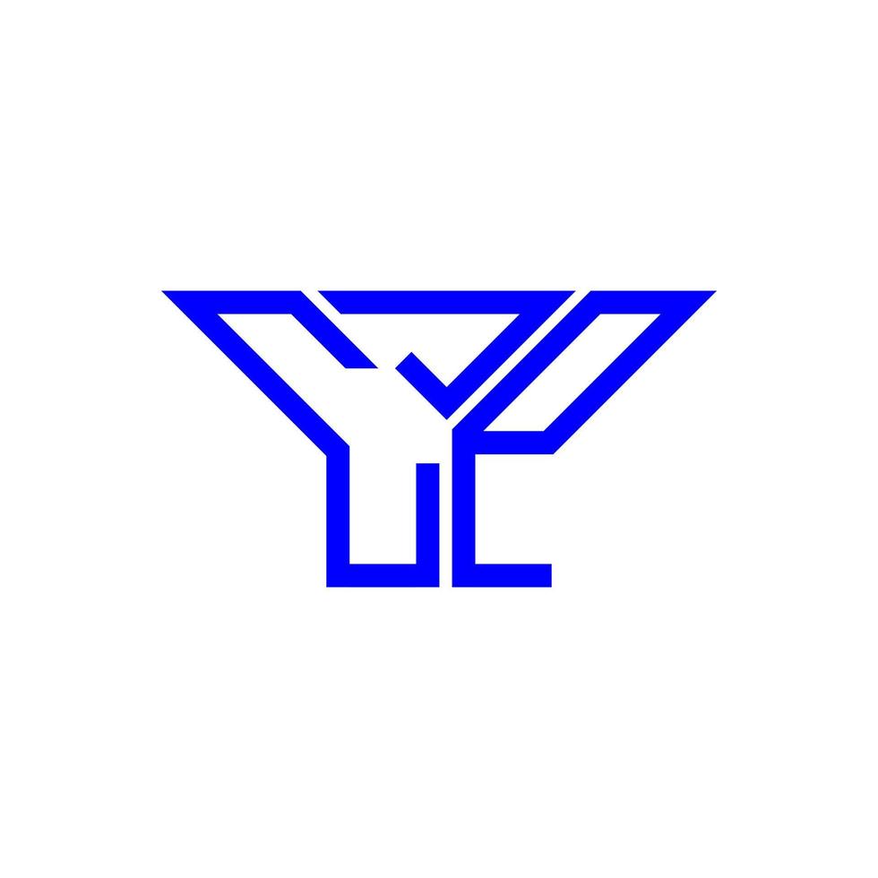 cjp brief logo creatief ontwerp met vector grafisch, cjp gemakkelijk en modern logo.