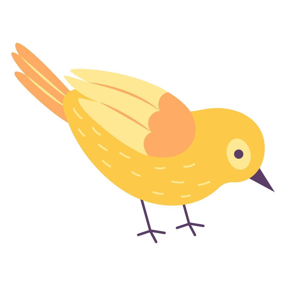 een kleurrijk voorjaar vogel. vector illustratie.
