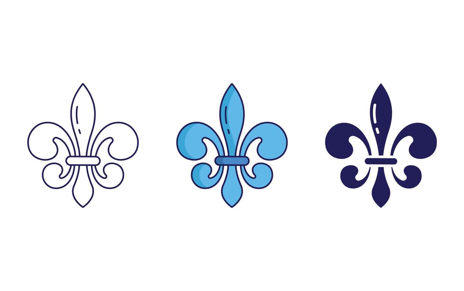 fleur de lis vector icoon