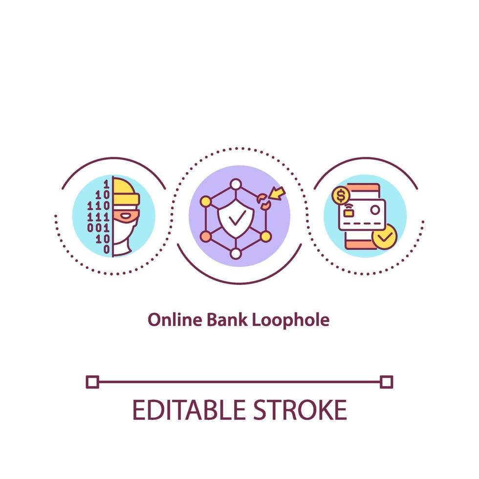 online bank maas in de wet concept pictogram vector