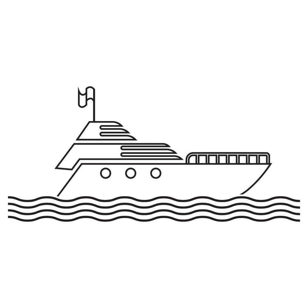 schip pictogram vector