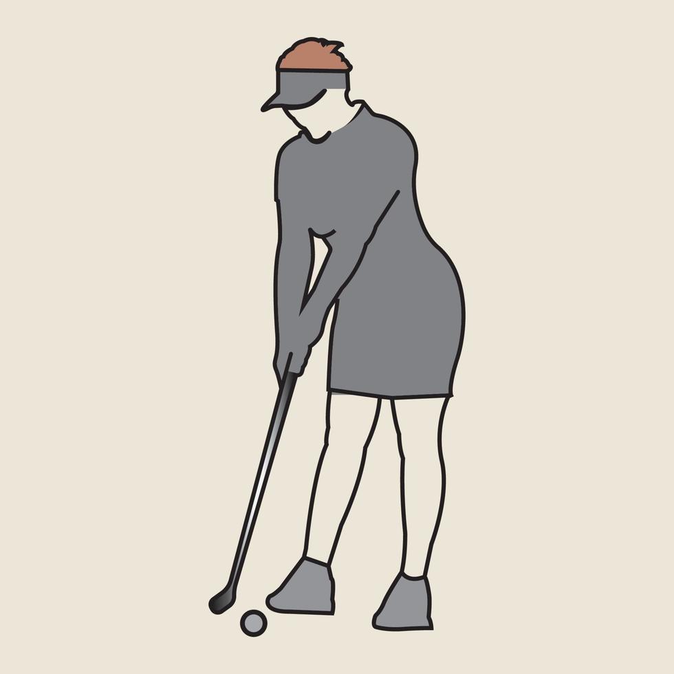 golf logo vector