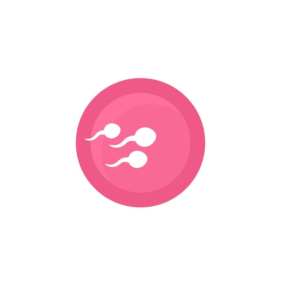 inseminatie pictogram met spermatozoons, vector