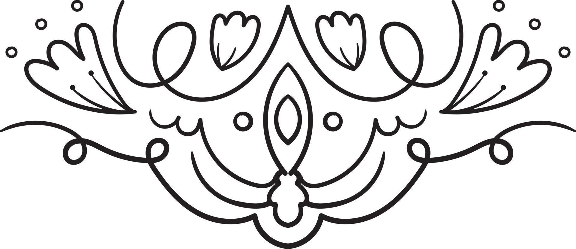 zwart grens ornamenten illustratie vector