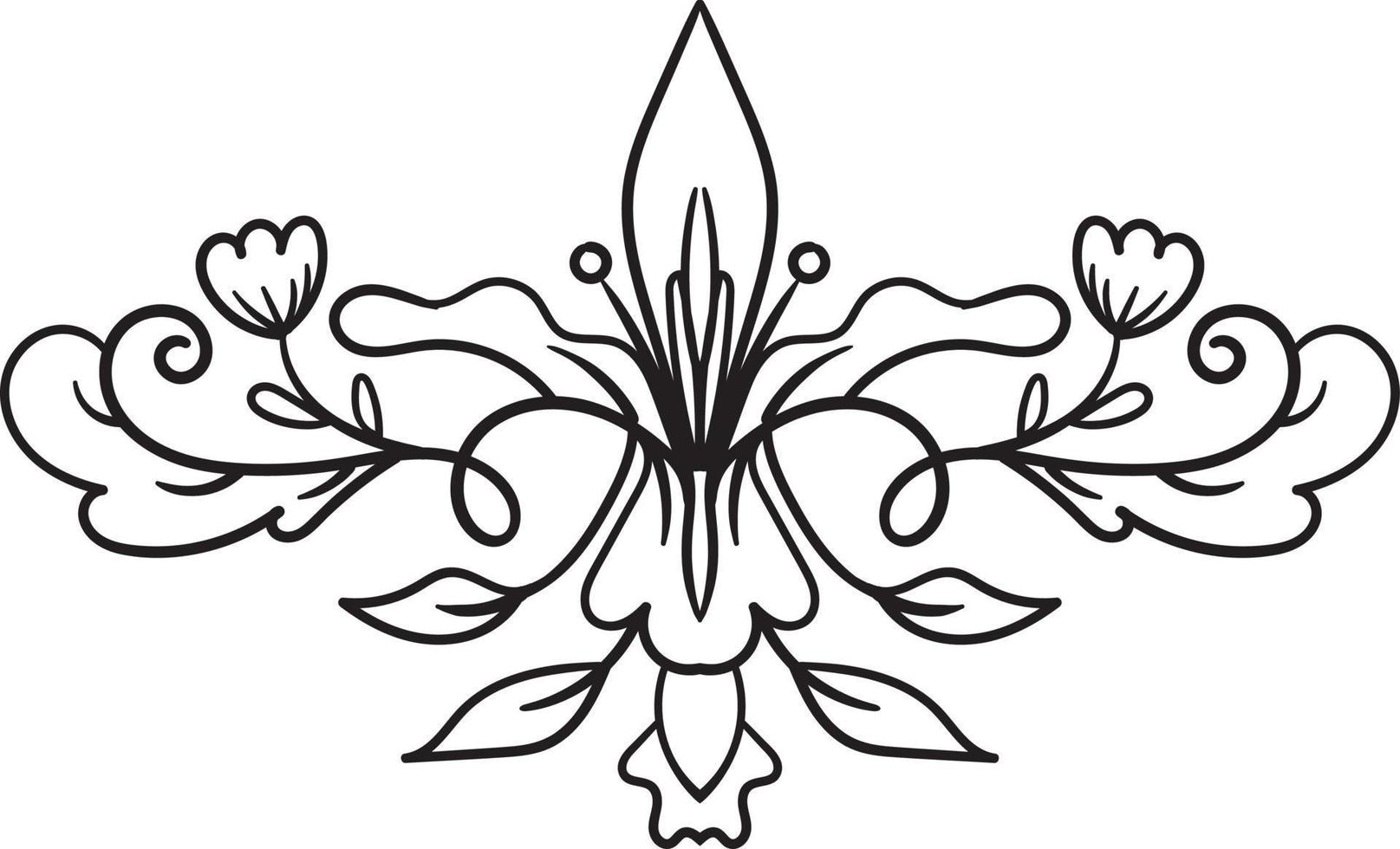 zwart grens ornamenten illustratie vector