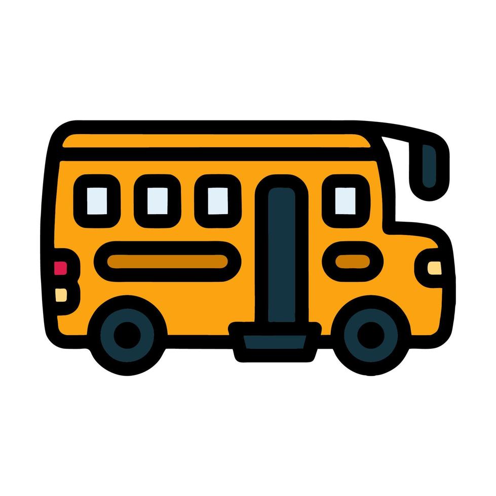 illustratie vector grafisch van bus vervoer, school- voertuig icoon