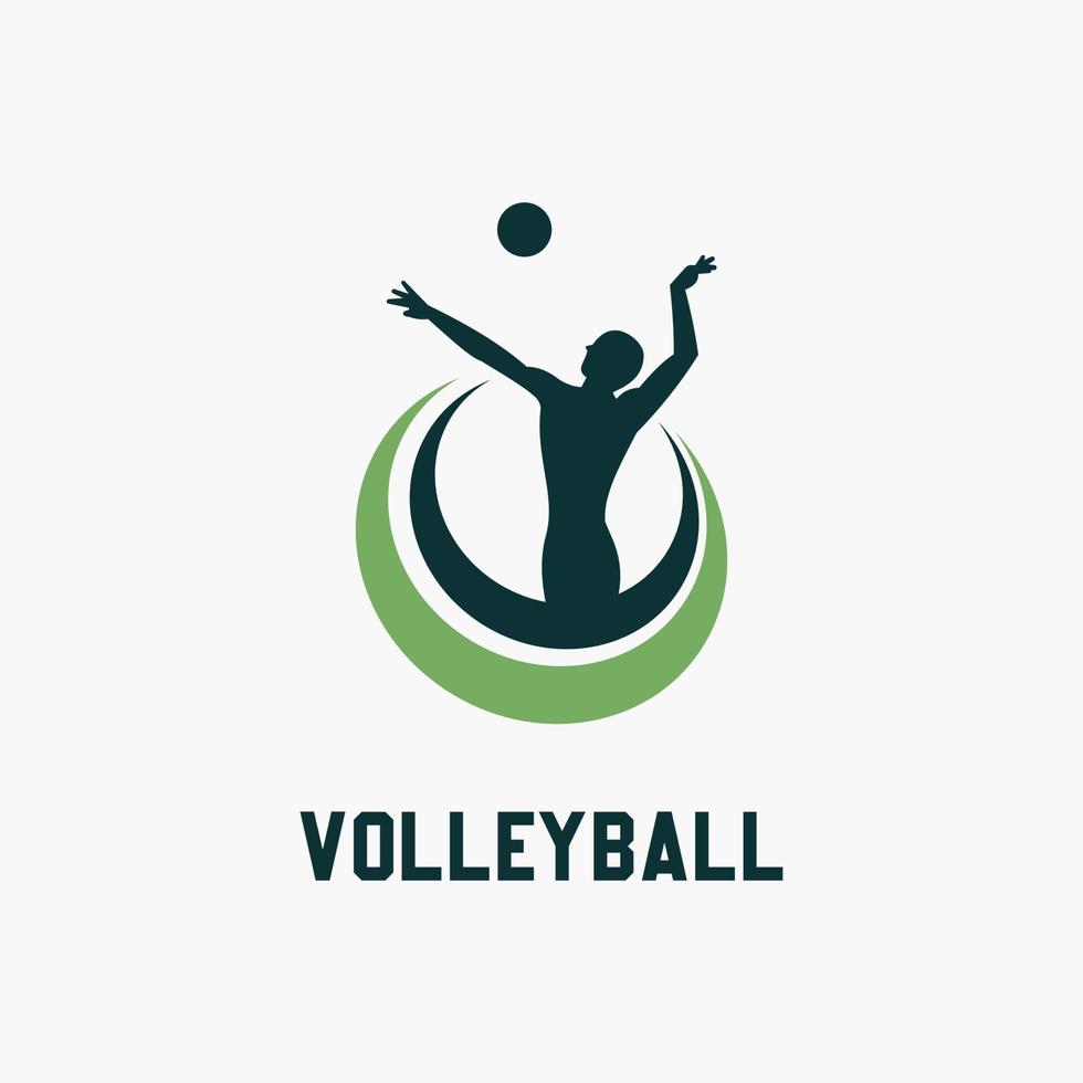 volleybal logo sjabloon ontwerp vector icoon illustratie